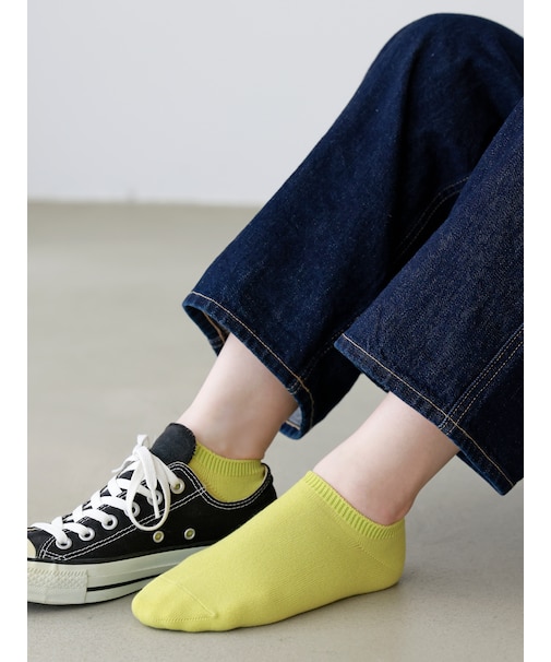 無地スニーカー丈ソックス