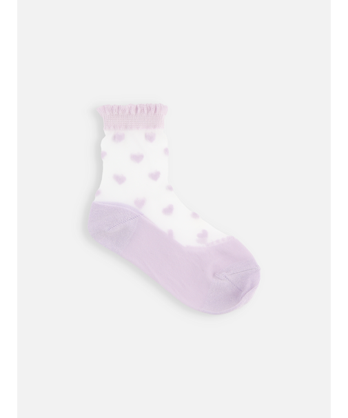 キッズ ハートシアーソックス16～18cm