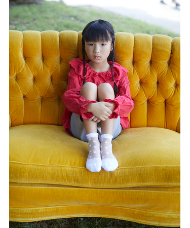 キッズ ハートシアーソックス19～21cm