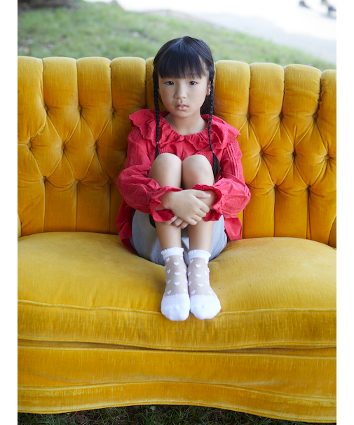 キッズ ハートシアーソックス19～21cm