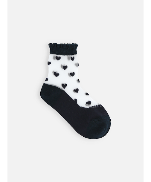 キッズ ハートシアーソックス19～21cm