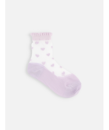 キッズ ハートシアーソックス19～21cm