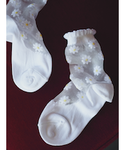 キッズ マーガレットシアーソックス19～21cm