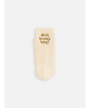 キッズ 今日のおやつは何?刺繍ソックス19~21cm