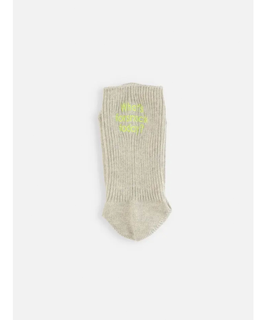 キッズ 今日のおやつは何？刺繍ソックス19～21cm