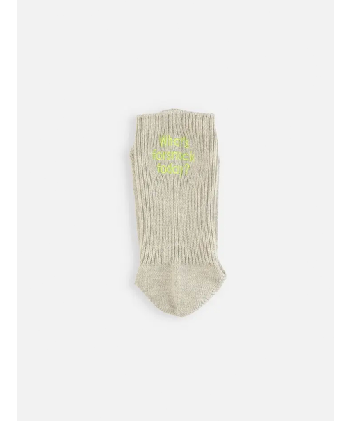 キッズ 今日のおやつは何？刺繍ソックス19～21cm