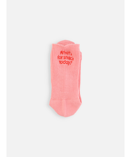 キッズ 今日のおやつは何？刺繍ソックス19～21cm