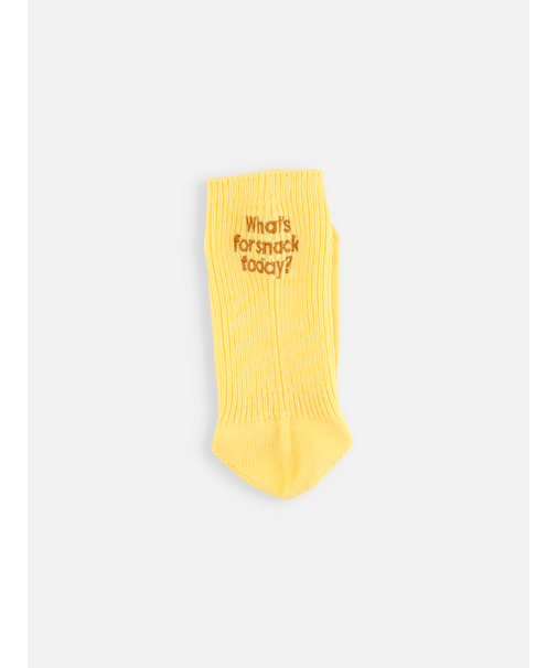 キッズ 今日のおやつは何？刺繍ソックス19～21cm