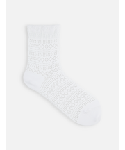 ボーダーメッシュショートソックス