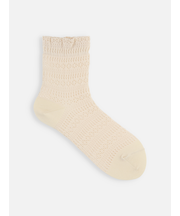 ボーダーメッシュショートソックス