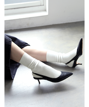 綿混6×2リブソックス