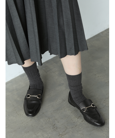 綿混6×2リブソックス