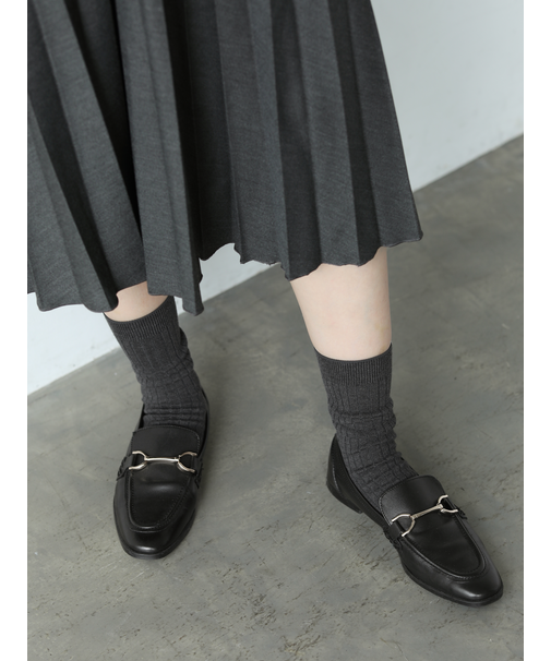 綿混6×2リブソックス