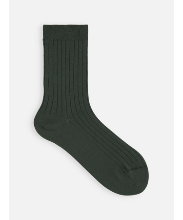 綿混6×2リブソックス