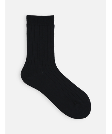 綿混6×2リブソックス