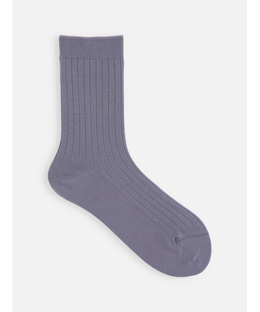 綿混6×2リブソックス