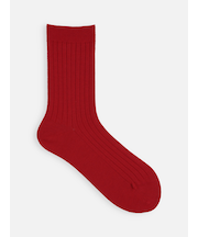 綿混6×2リブソックス