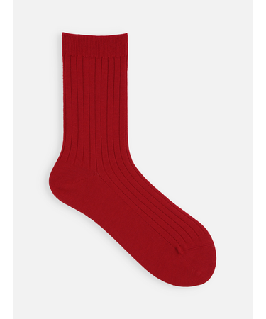 綿混6×2リブソックス