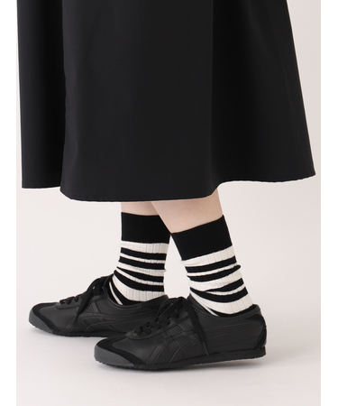 バイカラーマルチボーダーソックス