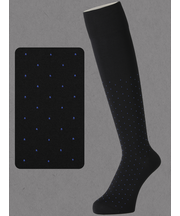 【Tabio MEN】連続シルケットピンドットロングホーズ(27.0～29.0cm)