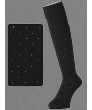 【Tabio MEN】連続シルケットピンドットロングホーズ(27.0～29.0cm)