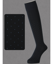 【Tabio MEN】連続シルケットピンドットロングホーズ(27.0～29.0cm)