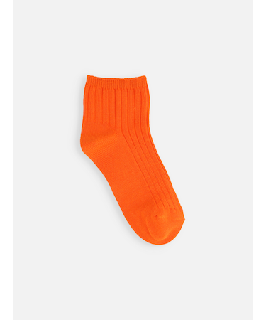 キッズ 蛍光リブショートソックス16～18cm