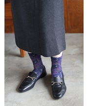 毛混カメリアフロートショートソックス