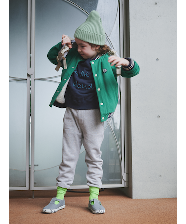 キッズ 蛍光リブハイカット16～18cm