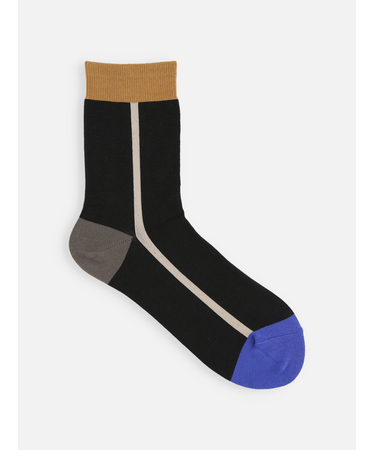 カラーブロックショートソックス