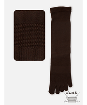 【Tabio MEN】ゴムゆるデオセル五本指クルー丈ソックス（27.0～29.0cm）