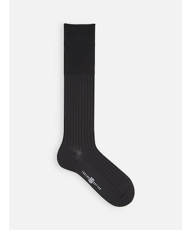 【TABIO’S COTTON】リブロングホーズ丈ビジネスソックス