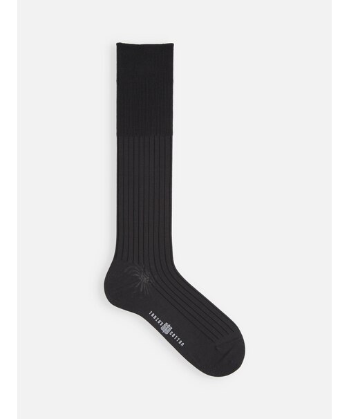 【TABIO’S COTTON】リブロングホーズ丈ビジネスソックス