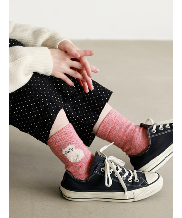 ネップねこ＆いぬショートソックス