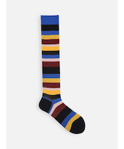 ジャカードマルチボーダーハイソックス