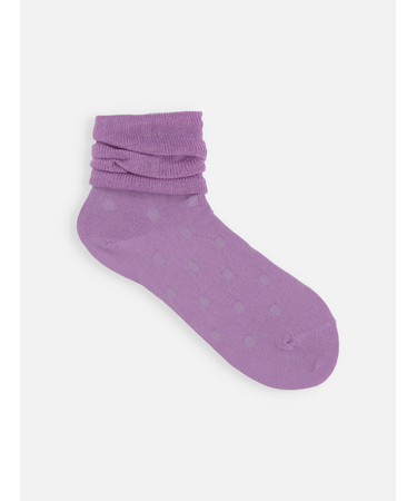 梳毛リンクスドットショートソックス