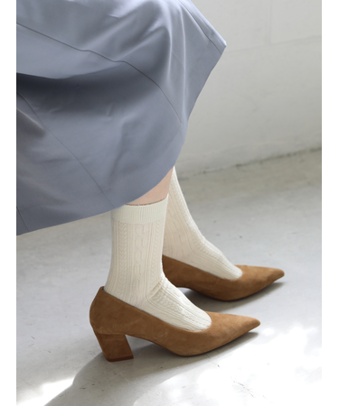 アンチピリング梳毛リンクスケーブルショートソックス