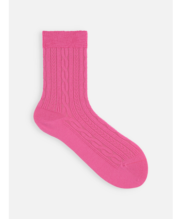 アンチピリング梳毛リンクスケーブルショートソックス