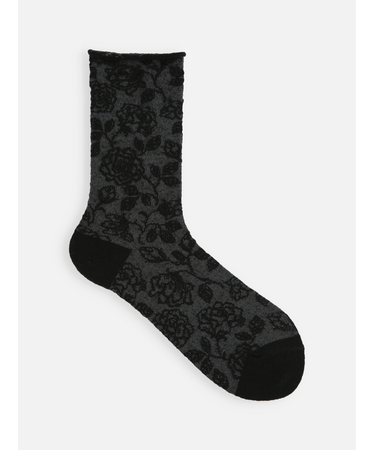 ミドル毛混フロートロールソックス