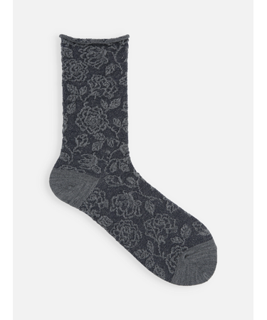 ミドル毛混フロートロールソックス