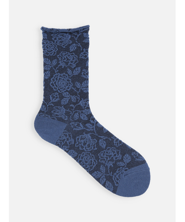 ミドル毛混フロートロールソックス