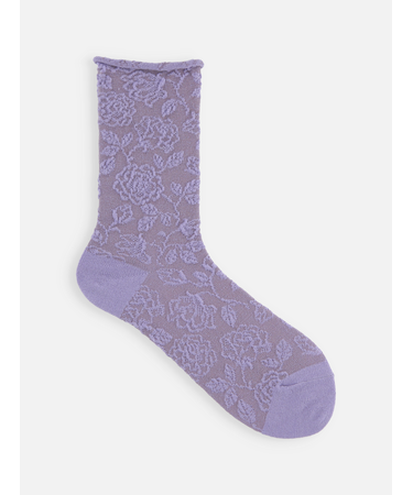 ミドル毛混フロートロールソックス