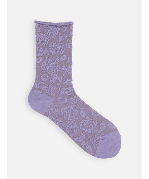 ミドル毛混フロートロールソックス