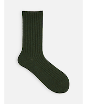 紡毛2×2リブソックス