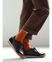 紡毛2×2リブソックス