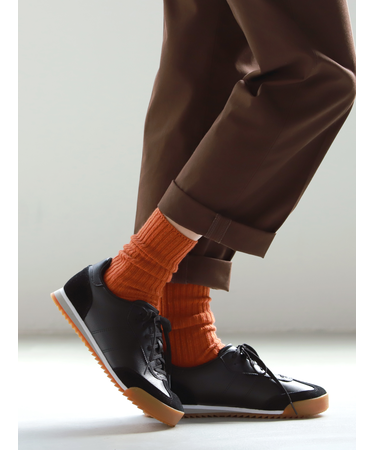 紡毛2×2リブソックス