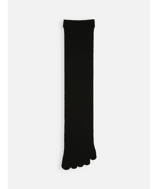 梳毛五本指ハイソックス