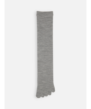 梳毛五本指ハイソックス