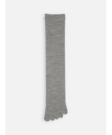 梳毛五本指ハイソックス