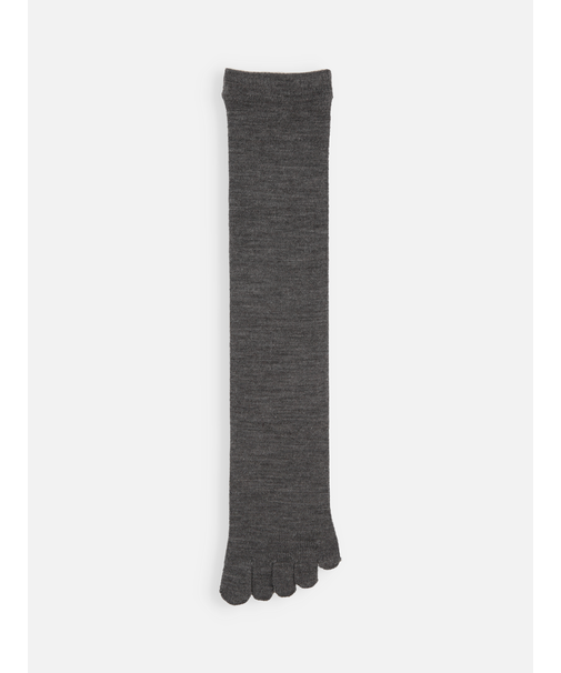 梳毛五本指ハイソックス